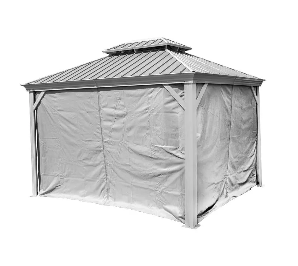 Sojag Zasłony wraz z klipsami do altanki Messina 1012 Kolor ciemnoszary