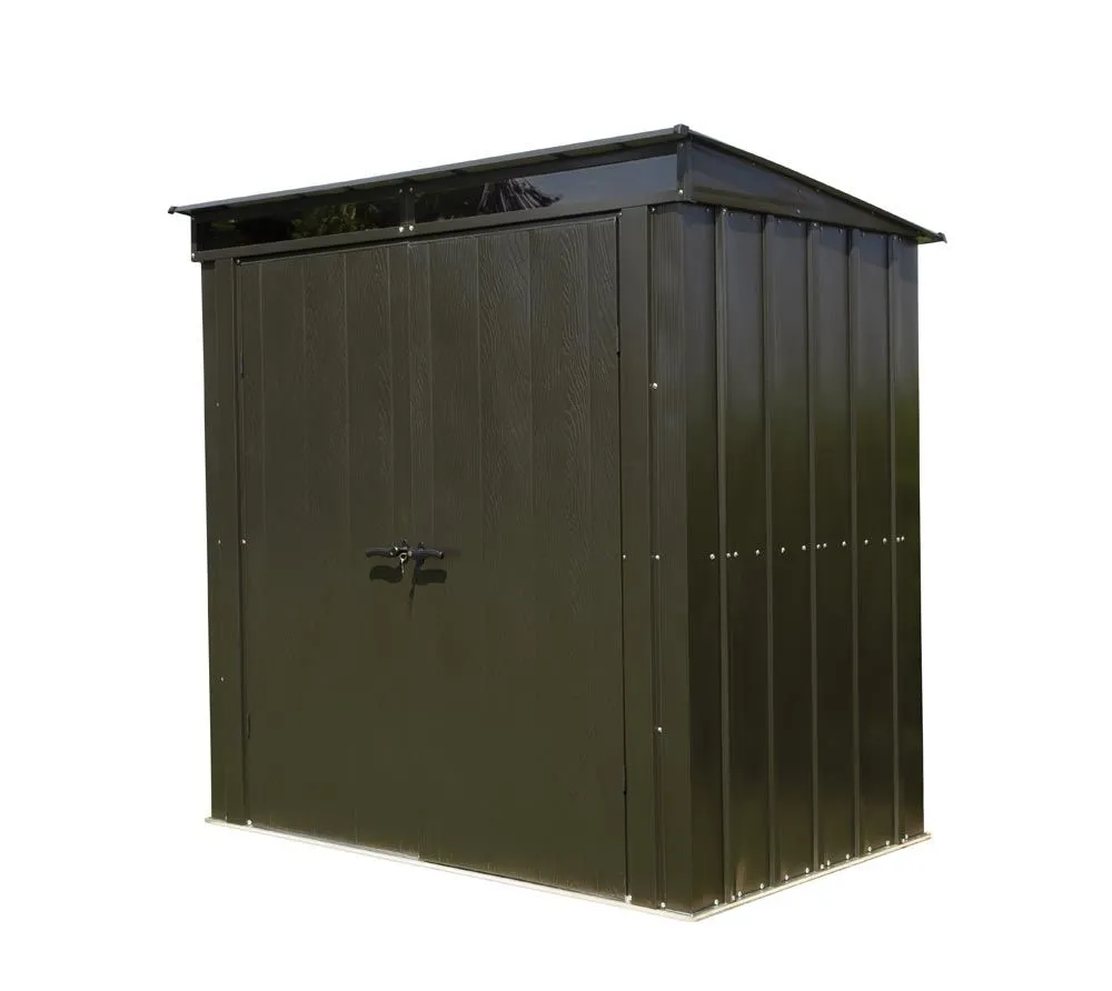 Spacemaker Metalowa szopa na narzędzia 64 Onyks Czarny 130x208x201cm