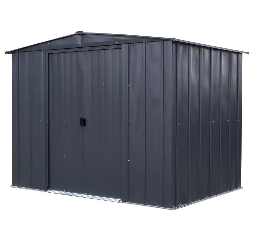 Spacemaker Metalowa szopa na narzędzia 86 Szary 181 x 253 x 190 cm