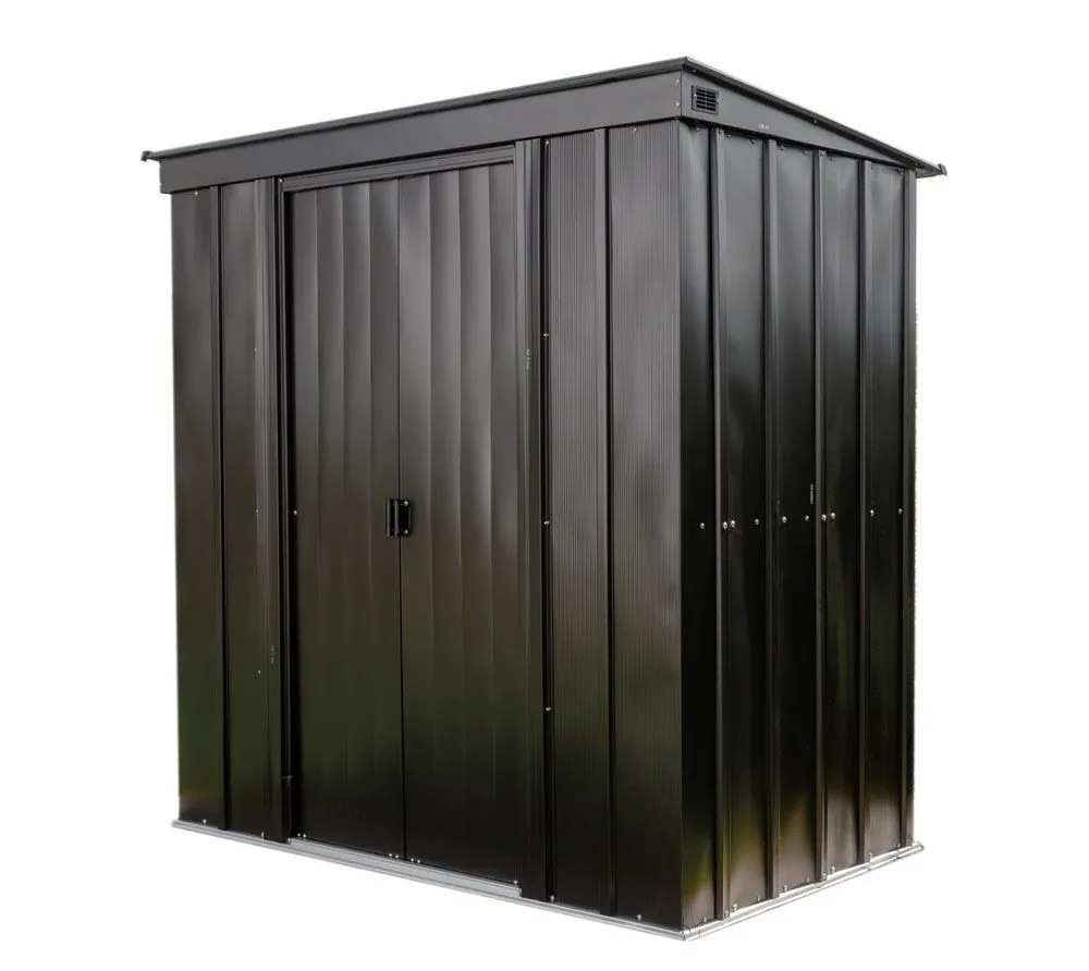 Spacemaker Metalowa szopa na narzędzia 84 Onyks Czarny 119 x 254 x 196 cm