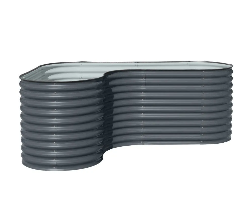 Westmann Metalowa grządka Antracyt 240x160x82cm