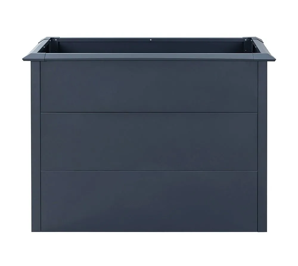 Westmann Grządka podwyższona Metalowa Primus M Zawiera krawędź ślimaka Antracyt 100x50x77cm