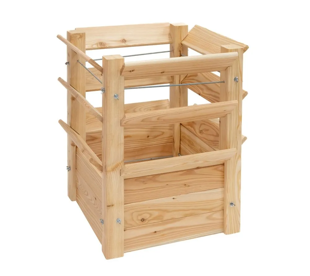 Westmann Podwyższona grządka z drewna modrzewiowego Premium L Natura 66x66x73cm