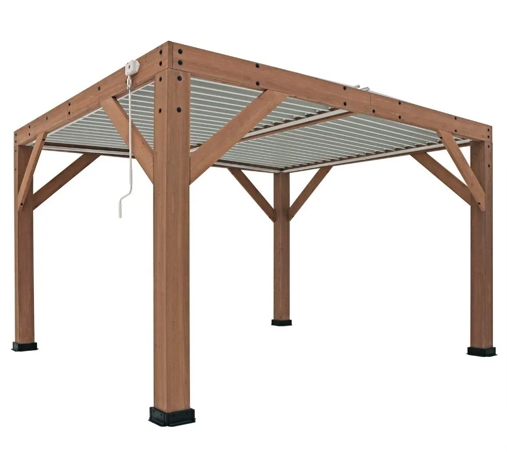 Westmann Pawilon z drewna cedrowego z dachem listwowym Karl 1311 396 x 335 x 251 cm