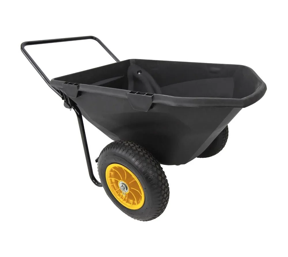 Polar Plastikowa taczka Cub Cart 198 litrów Czarny 127x71x74cm