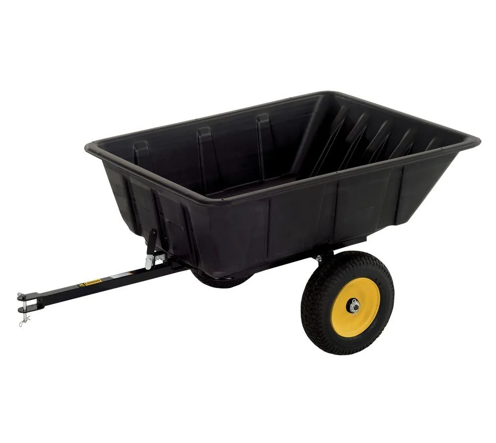 Polar Przyczepa na taczkę plastikowa 283 litry Czarny 175 x 94 x 71 cm