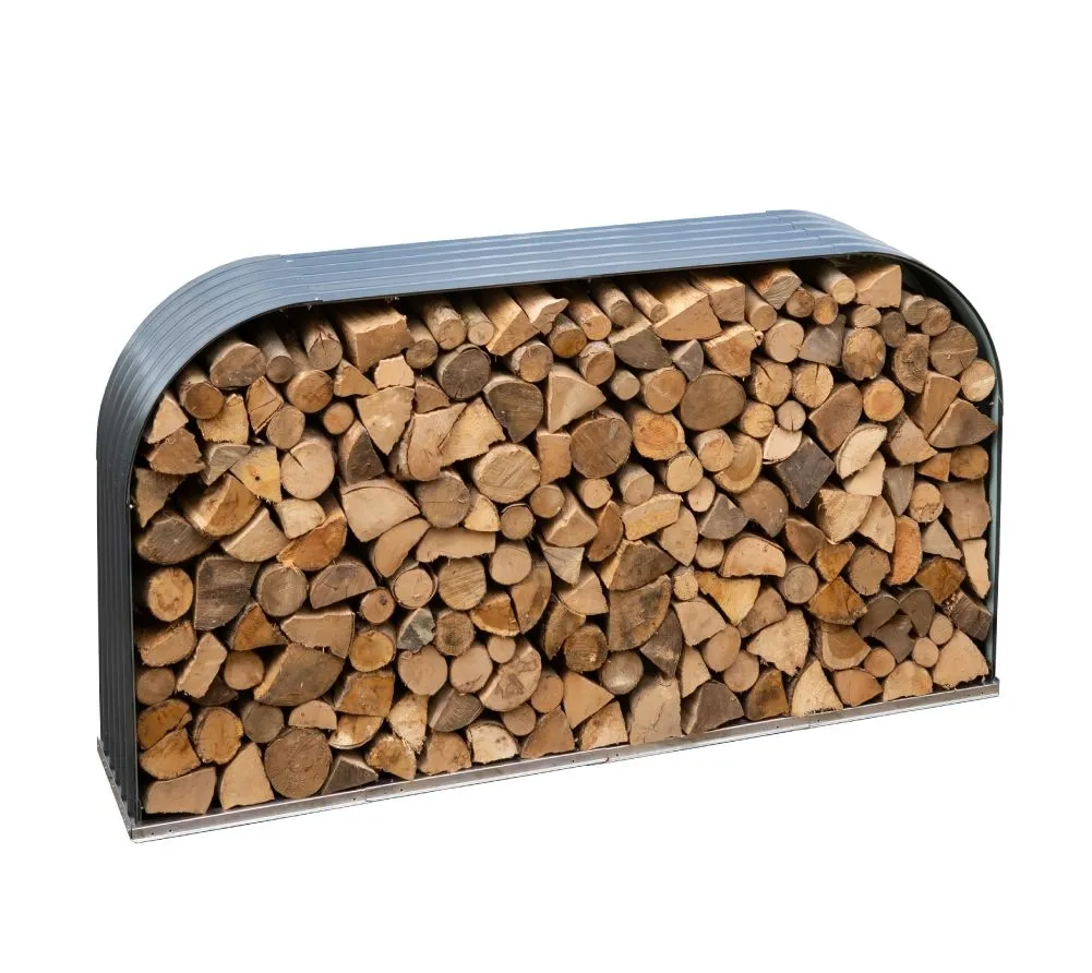 Westmann Stalowy stojak na drewno opałowe Antracyt 212x46x111cm