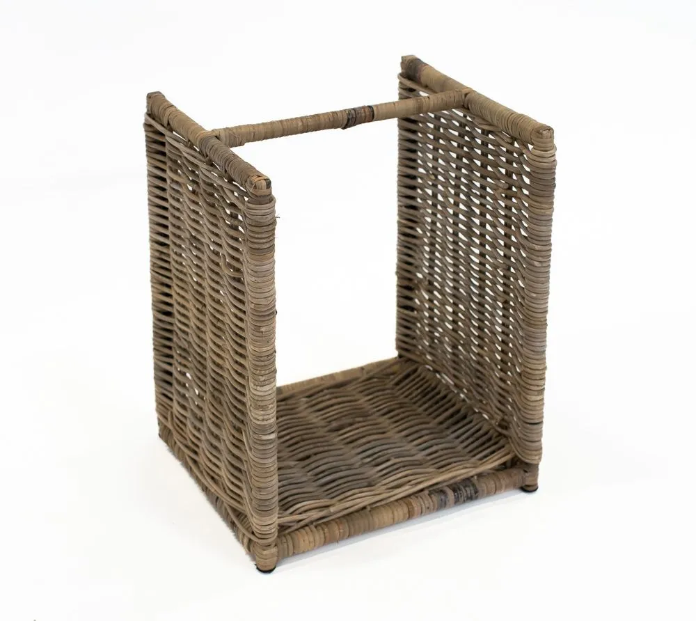 Westmann Rattanowy kosz na drewno opałowe Costa Natura 40x36x50cm