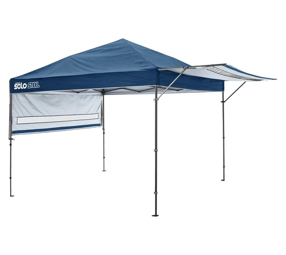 Quik Shade Pawilon składany stalowy z panelami bocznymi Niebieski 300x500x290cm