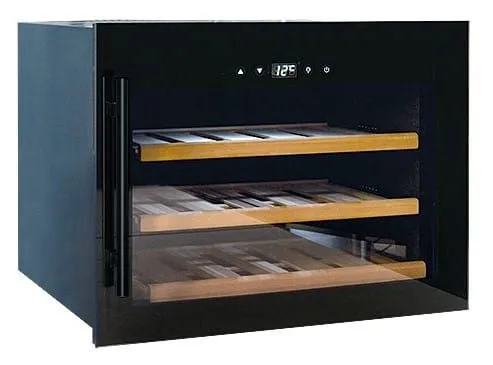 BRGSW18 Winiarka czarna do zabudowy 18 butelek