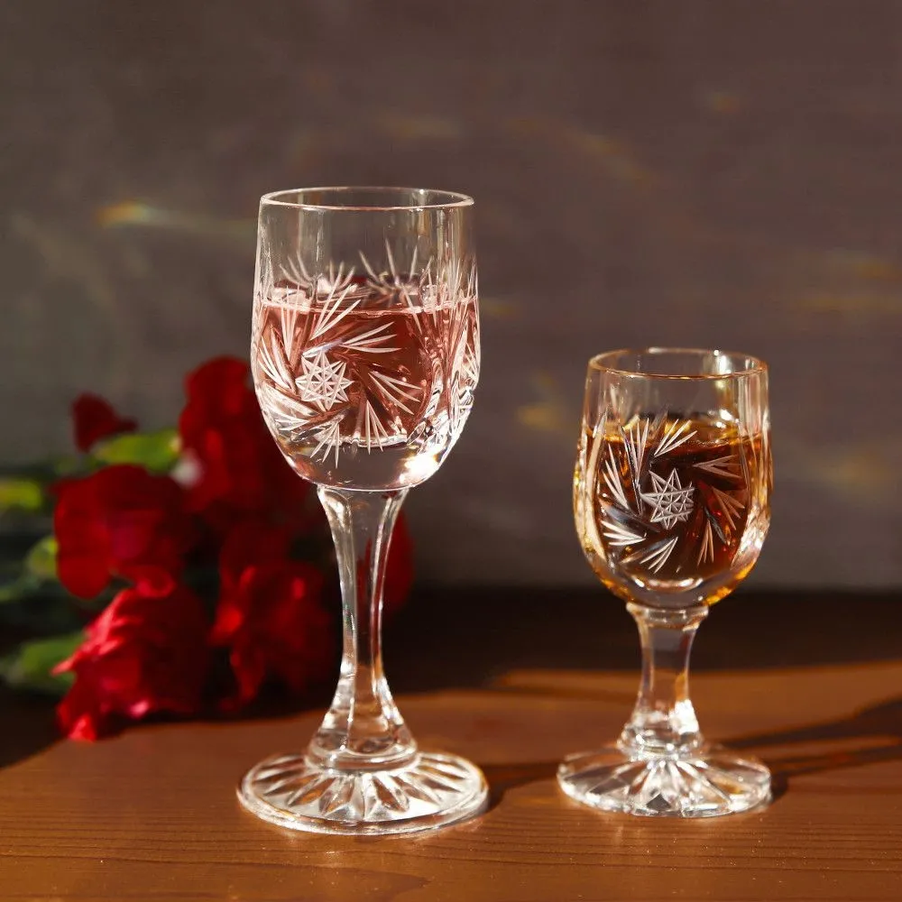 Crystal Julia Kieliszki kryształowe do likieru 6 sztuk Młynek