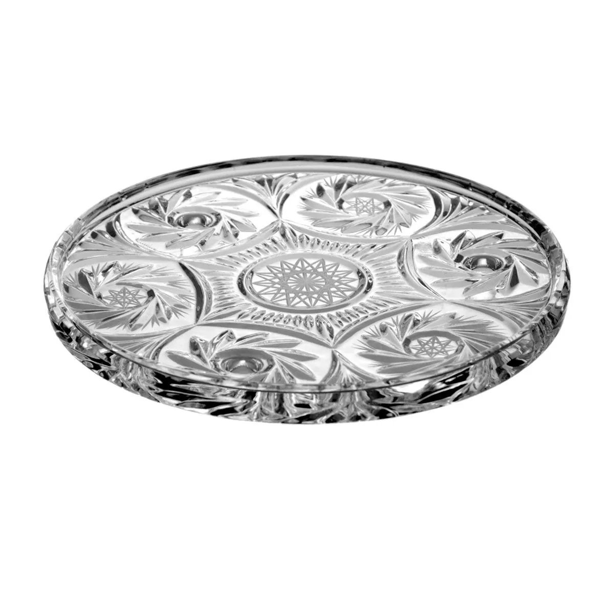 Crystal Julia Tortownica kryształowa na ciasta przystawki Młynek - w magazynie