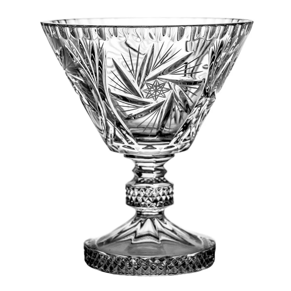 Crystal Julia Misa kryształowa na nóżce Młynek 16 cm