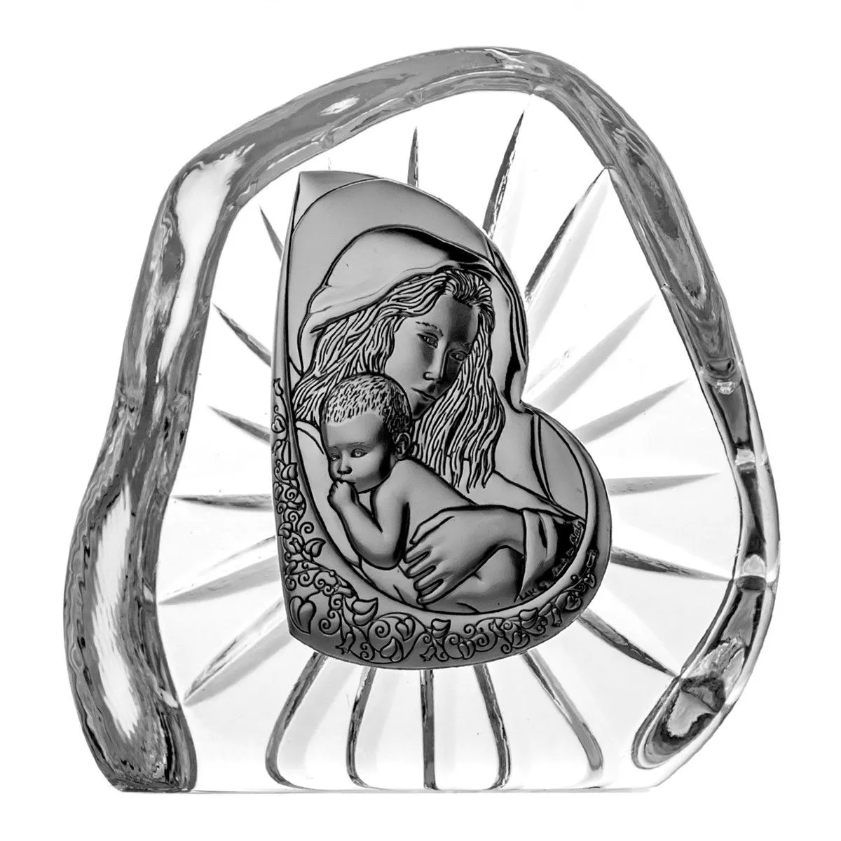 Crystal Julia Statuetka pamiątka Madonna z Dzieciątkiem