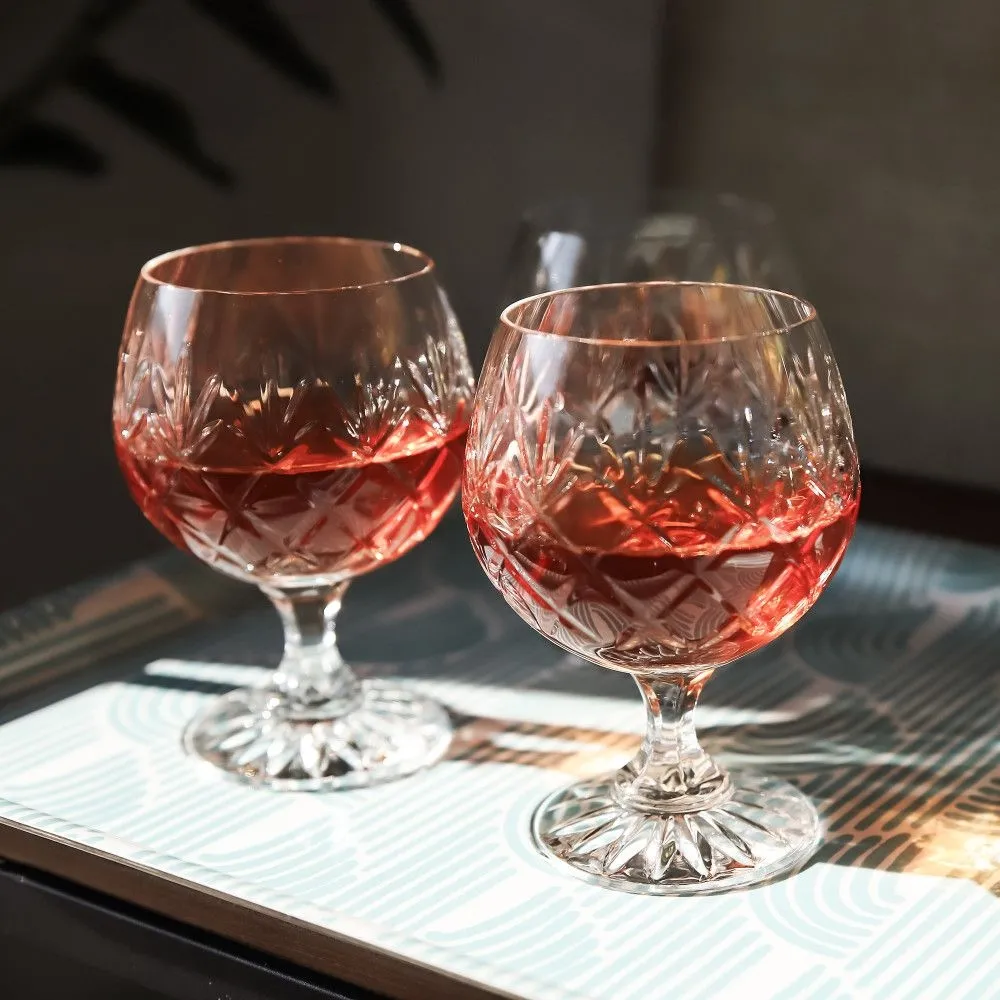 Crystal Julia Kieliszki kryształowe do koniaku 6 sztuk Ananas