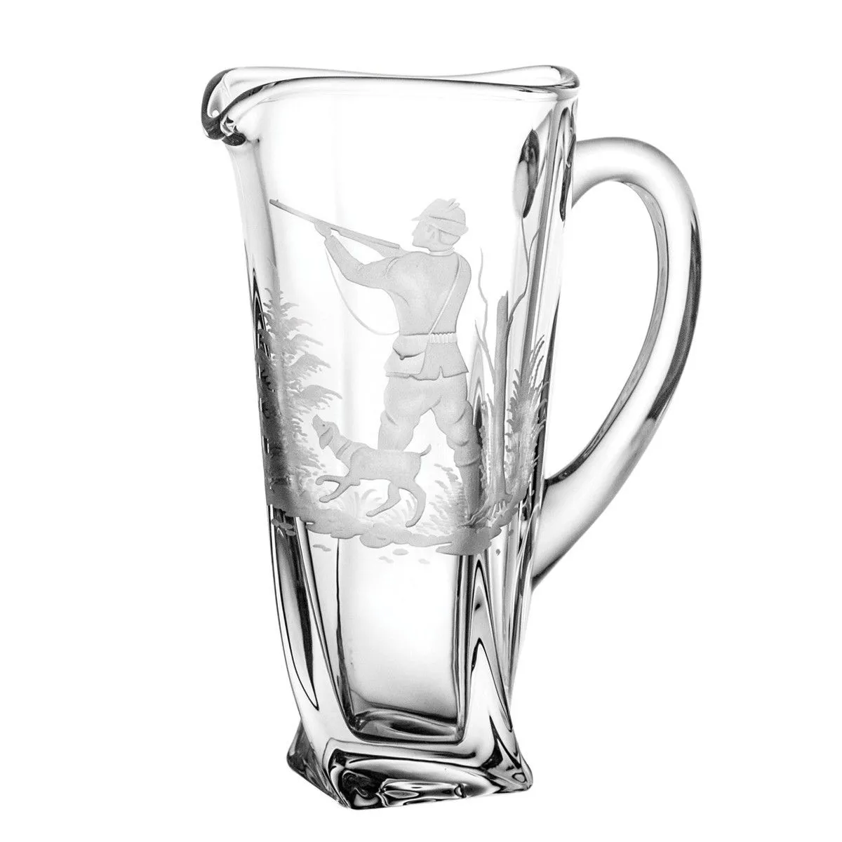 Crystal Julia Dzbanek do wody z motywem myśliwskim