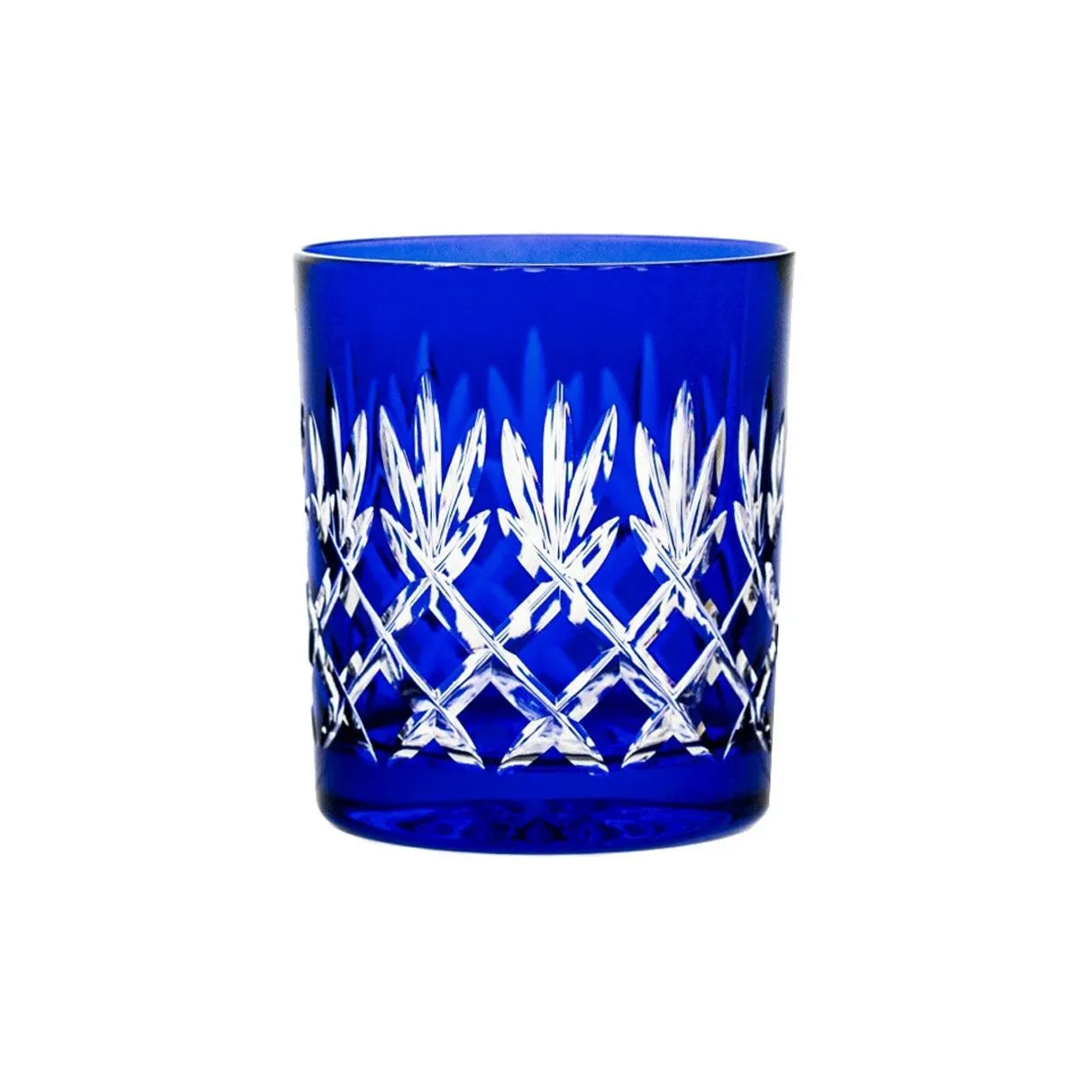 Crystal Julia Szklanki do whisky wody kobalt 6 sztuk Ananas