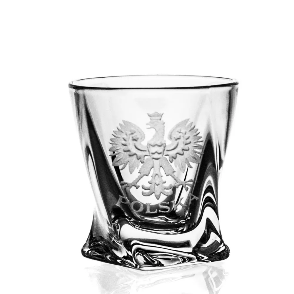 Crystal Julia Kieliszki do wódki 6 sztuk orzeł POLSKA