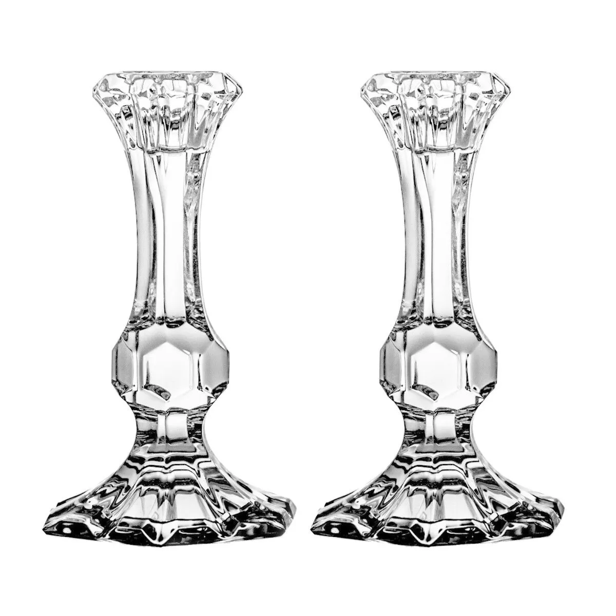 Crystal Julia Małe świeczniki kryształowe 2 sztuki 14 cm