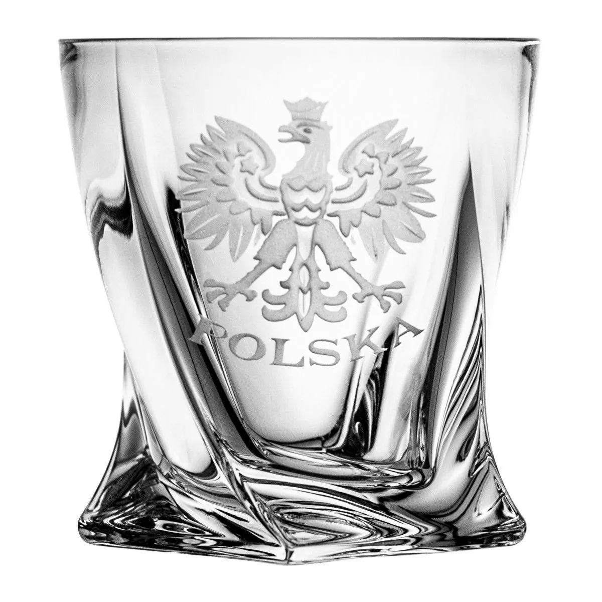 Crystal Julia Szklanki do whisky grawer Orzeł Polska 6 sztuk