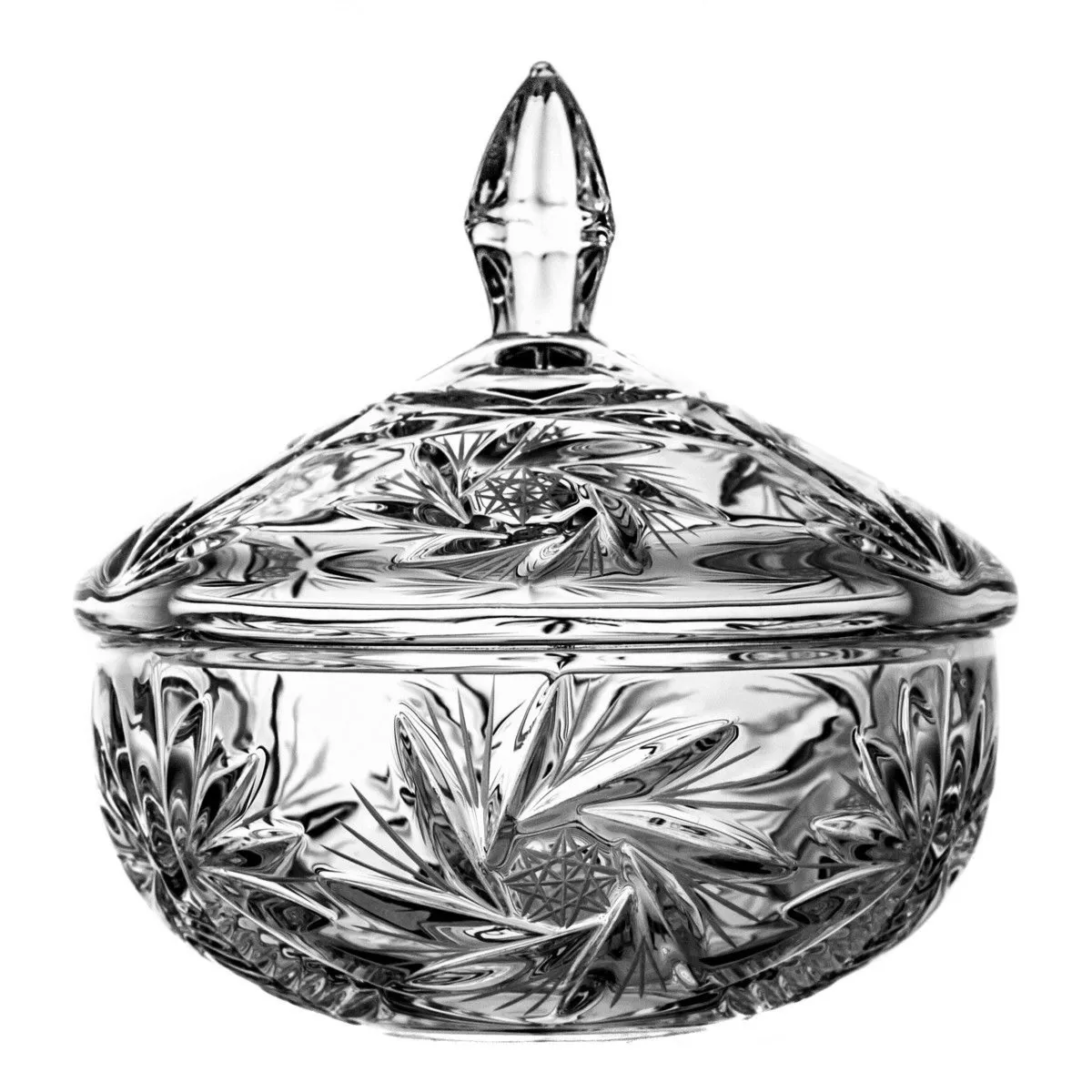 Crystal Julia Bombonierka pojemnik kryształowy na słodycze lub drobiazgi Młynek