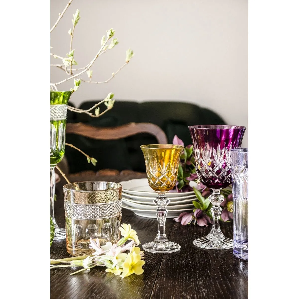 Crystal Julia Kieliszki do likieru kolorowe 6 sztuk