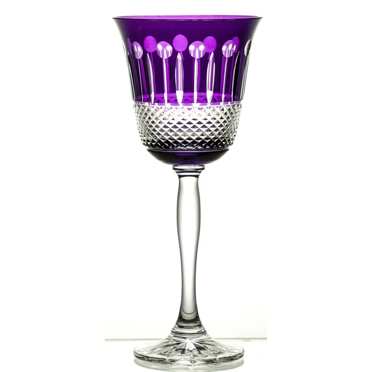 Crystal Julia Kieliszki do wina kolorowe 6 sztuk fiolet