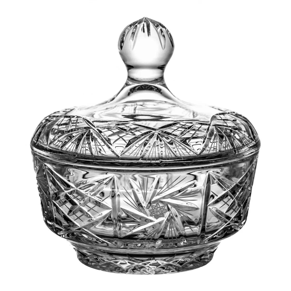 Crystal Julia Bomboniera pojemnik kryształowy na słodycze Młynek