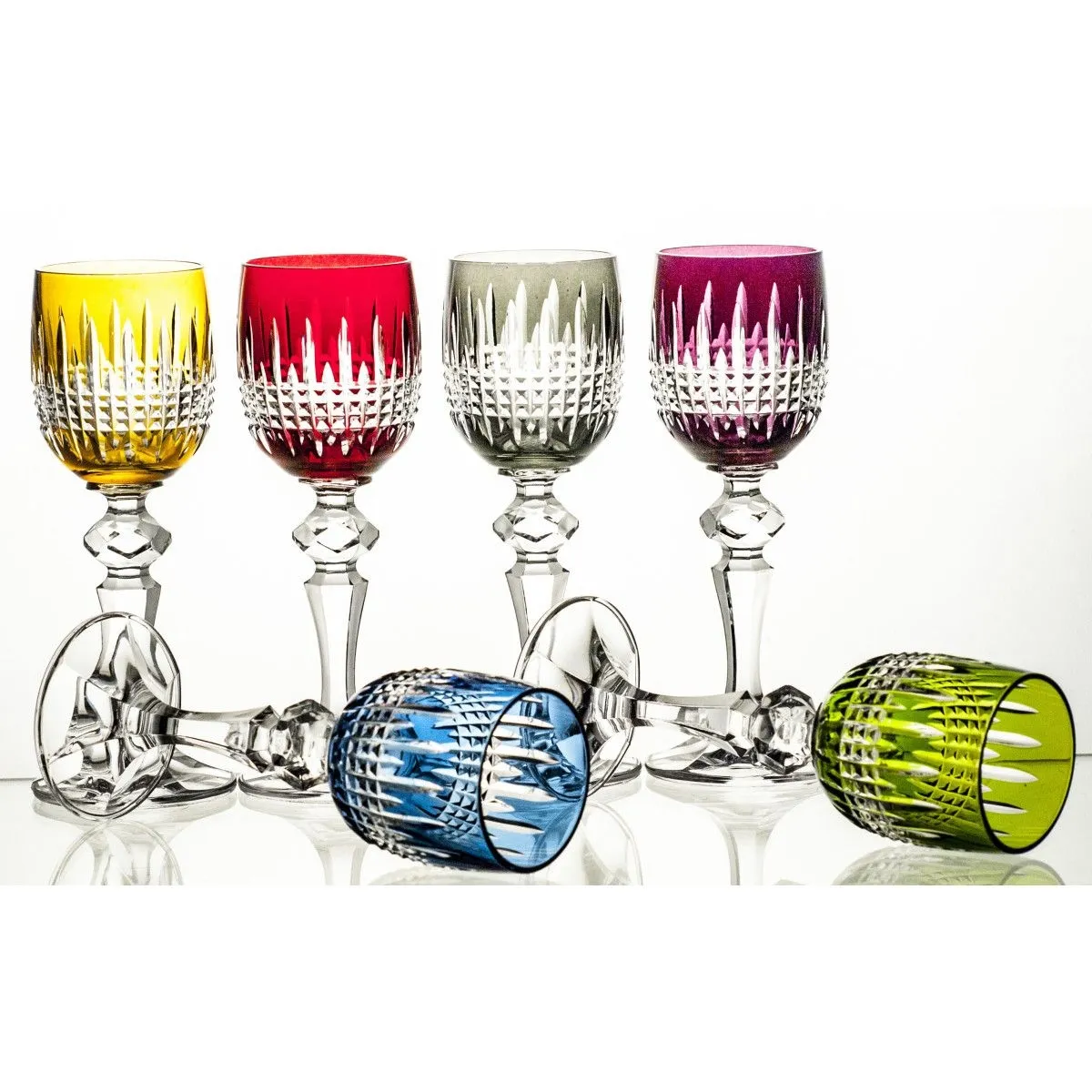 Crystal Julia Kieliszki do likieru kolorowe 6 sztuk Stellum