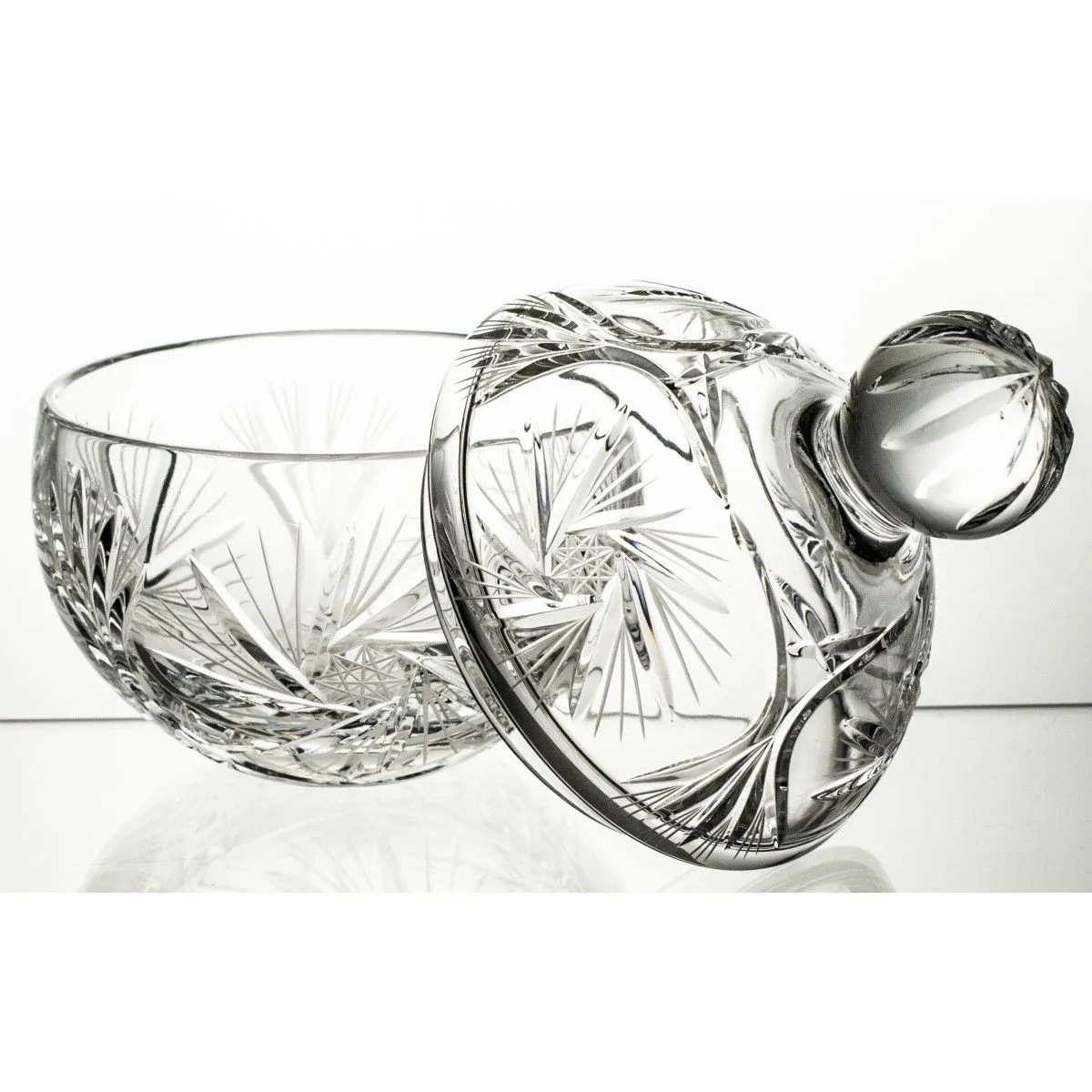 Crystal Julia Bomboniera pojemnik kryształowy na słodycze Młynek