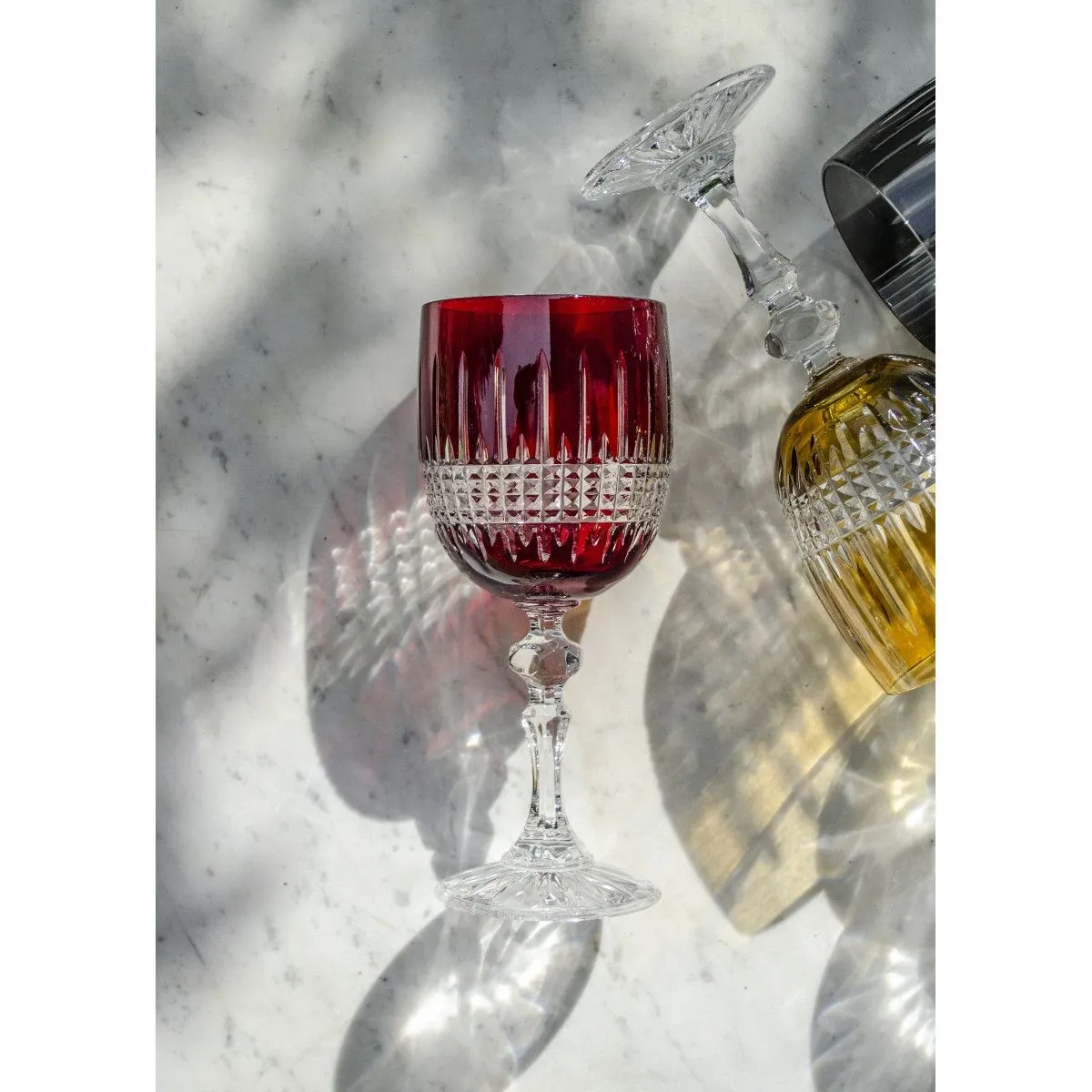 Crystal Julia Kieliszki do wina białego kolorowe 6 sztuk Stellum