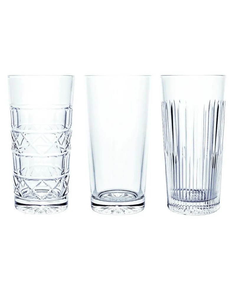 Crystal Julia Szklanki kryształowe wysokie niebieskie Veranda