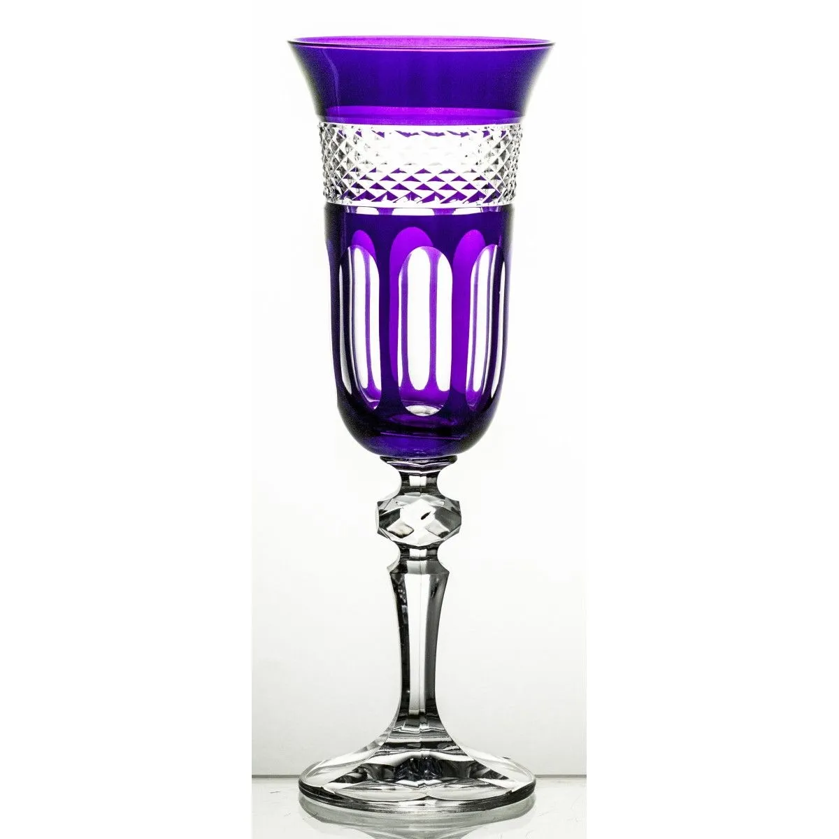 Crystal Julia Kieliszki do szampana 6 sztuk intensywny fiolet