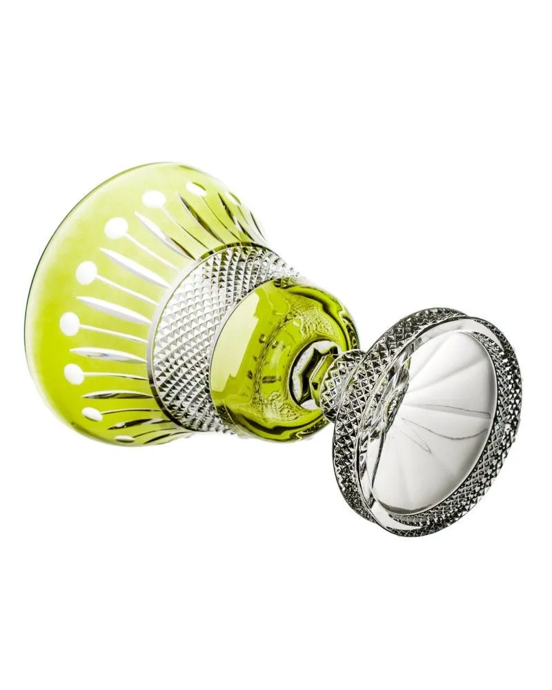 Crystal Julia Misa owocarka kryształowa oliwkowa  23,5 cm