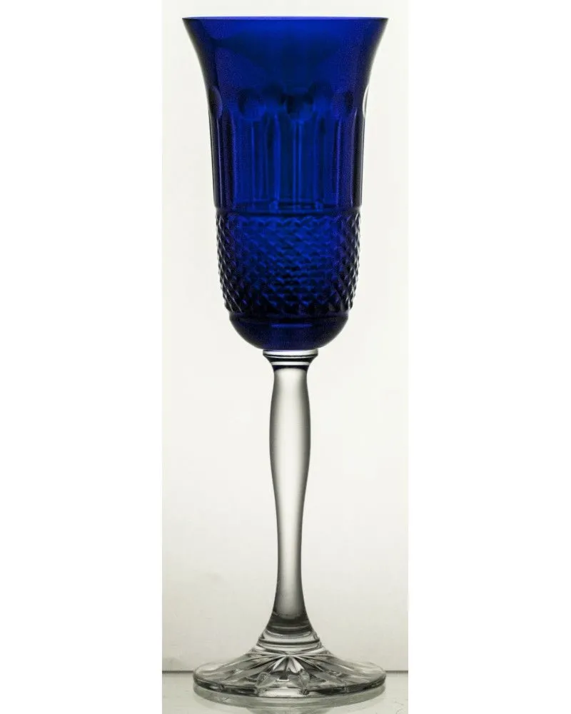 Crystal Julia Kieliszki do szampana prosecco 6 sztuk kobalt