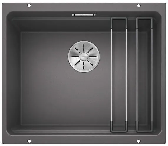 BLANCO ETAGON 500-U Silgranit szarość skały, InFino, szyny