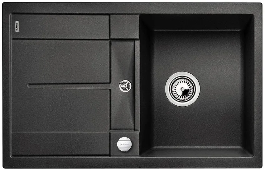 BLANCO METRA 45 S Silgranit antracyt odwracalny, korek auto.