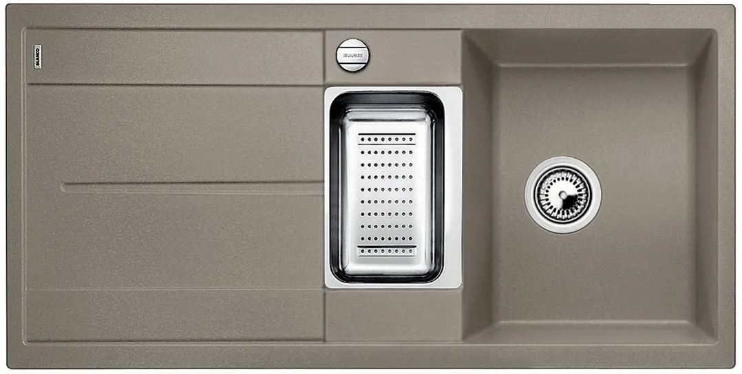 BLANCO METRA 6 S Silgranit tartufo odwracalny, korek auto., odsączarka stalowa