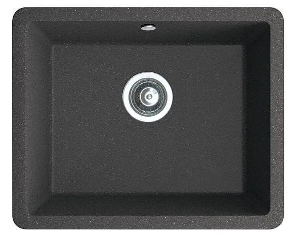 ZLEWOZMYWAK GRANITOWY BERG CENTRO BRCL121 1,0 BOC CZARNY METALIK