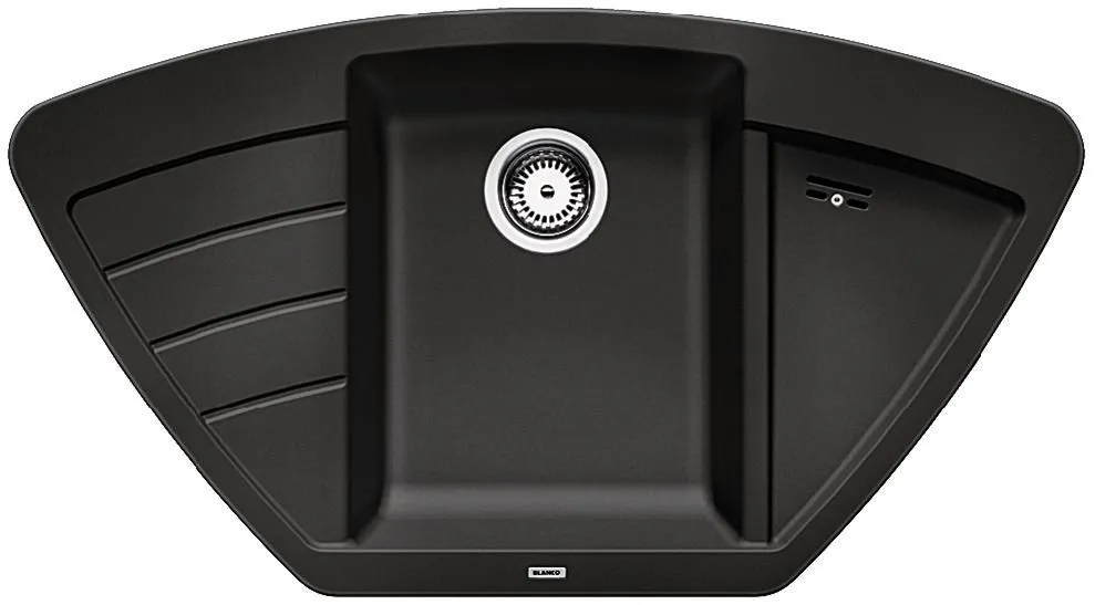 BLANCO ZIA 9 E Silgranit antracyt narożny