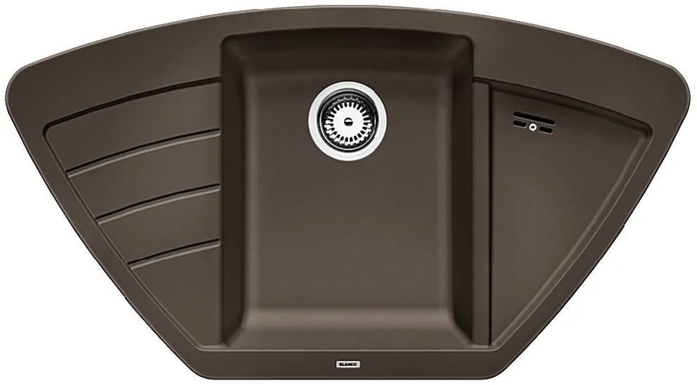 BLANCO ZIA 9 E Silgranit kawowy narożny