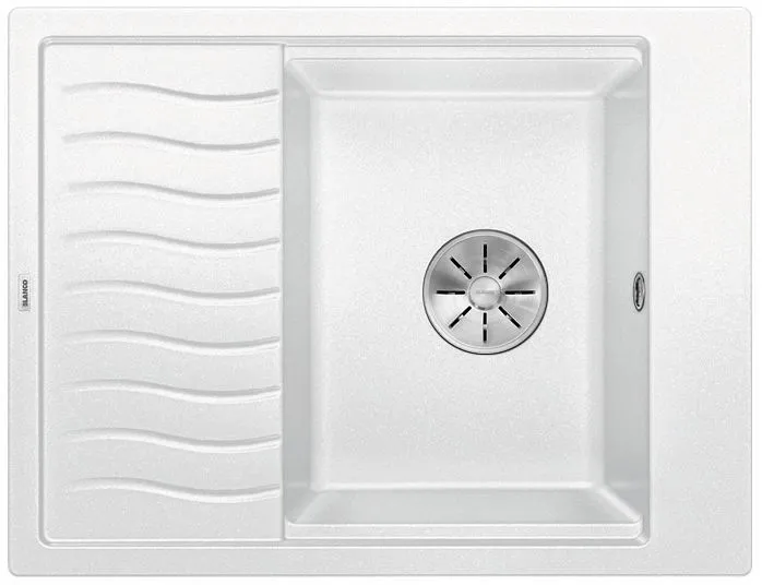 BLANCO ELON 45 S Silgranit biały odwracalny, InFino, kratka ociekowa