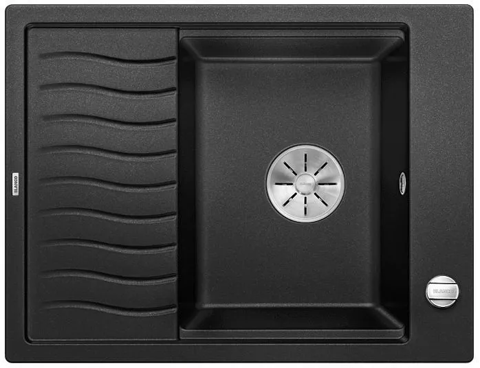 BLANCO ELON 45 S Silgranit antracyt odwracalny, korek auto., InFino, kratka ociekowa