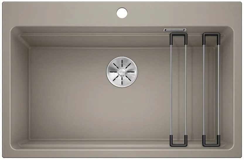 BLANCO ETAGON 8 Silgranit tartufo, InFino, szyny