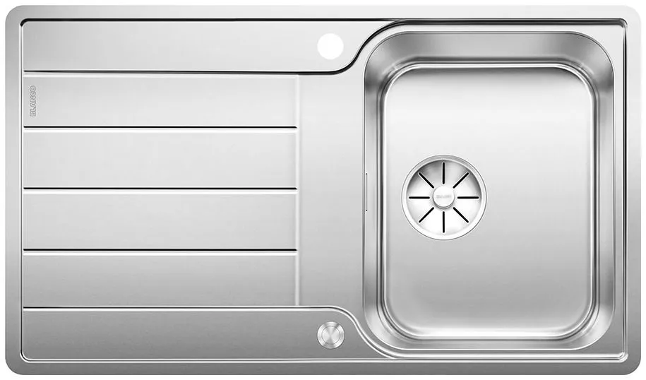 BLANCO CLASSIMO 45 S-IF stal polerowana odwracalny, korek auto., PushControl, InFino