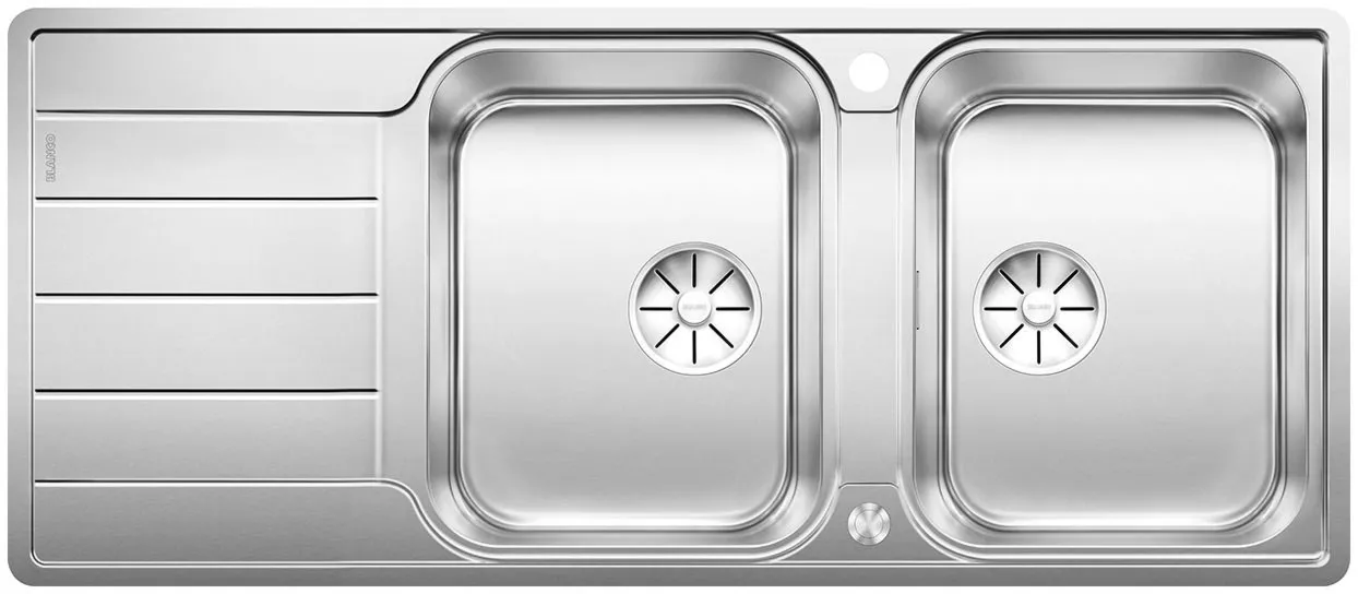 BLANCO CLASSIMO 8 S-IF stal polerowana odwracalny, korek auto., PushControl, InFino