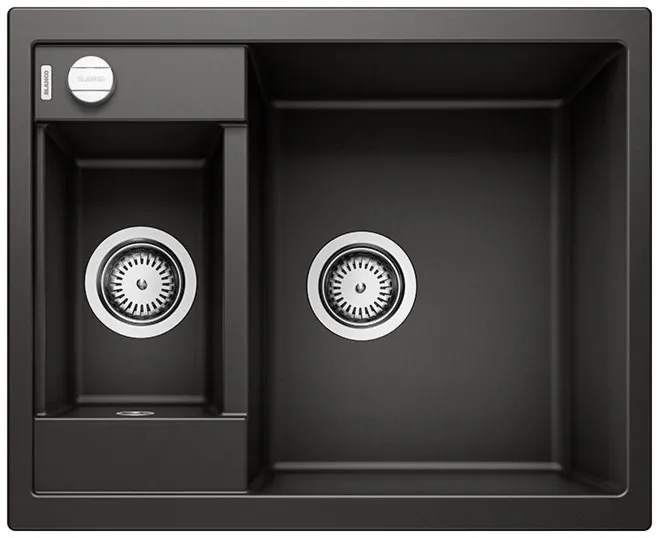 BLANCO METRA 6 Silgranit czarny odwracalny, korek auto.