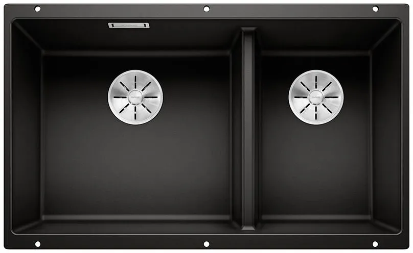 BLANCO SUBLINE 430/270-U Silgranit czarny, lewa, InFino