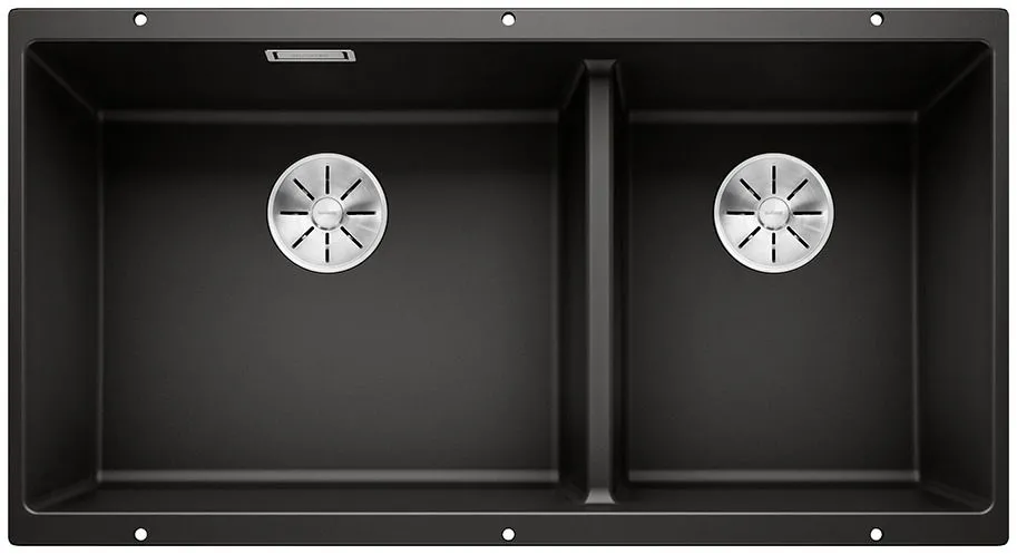 BLANCO SUBLINE 480/320-U Silgranit czarny, lewa, InFino