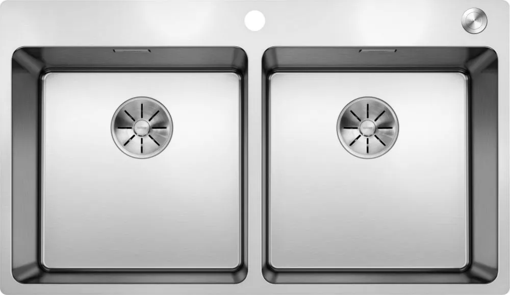 BLANCO ANDANO 400/400-IF/A stal polerowana, korek auto., InFino, PushControl